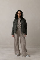 Kurze
Fakedown-Rainwearjacke