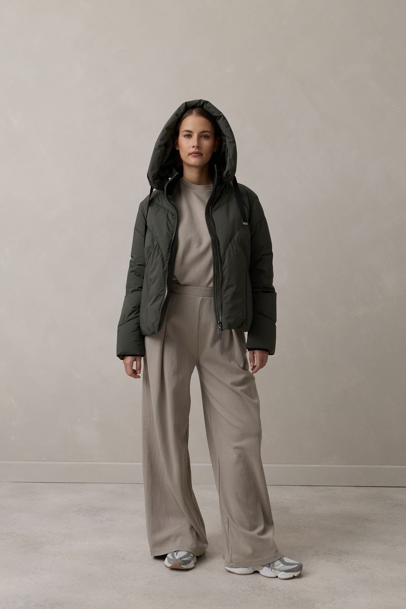 Kurze
Fakedown-Rainwearjacke