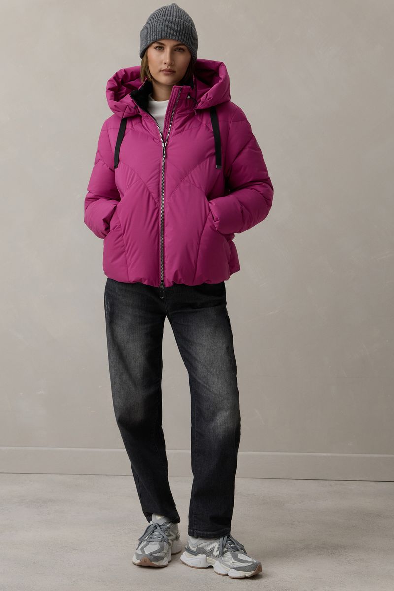 Kurze
Fakedown-Rainwearjacke