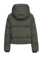 Kurze
Fakedown-Rainwearjacke