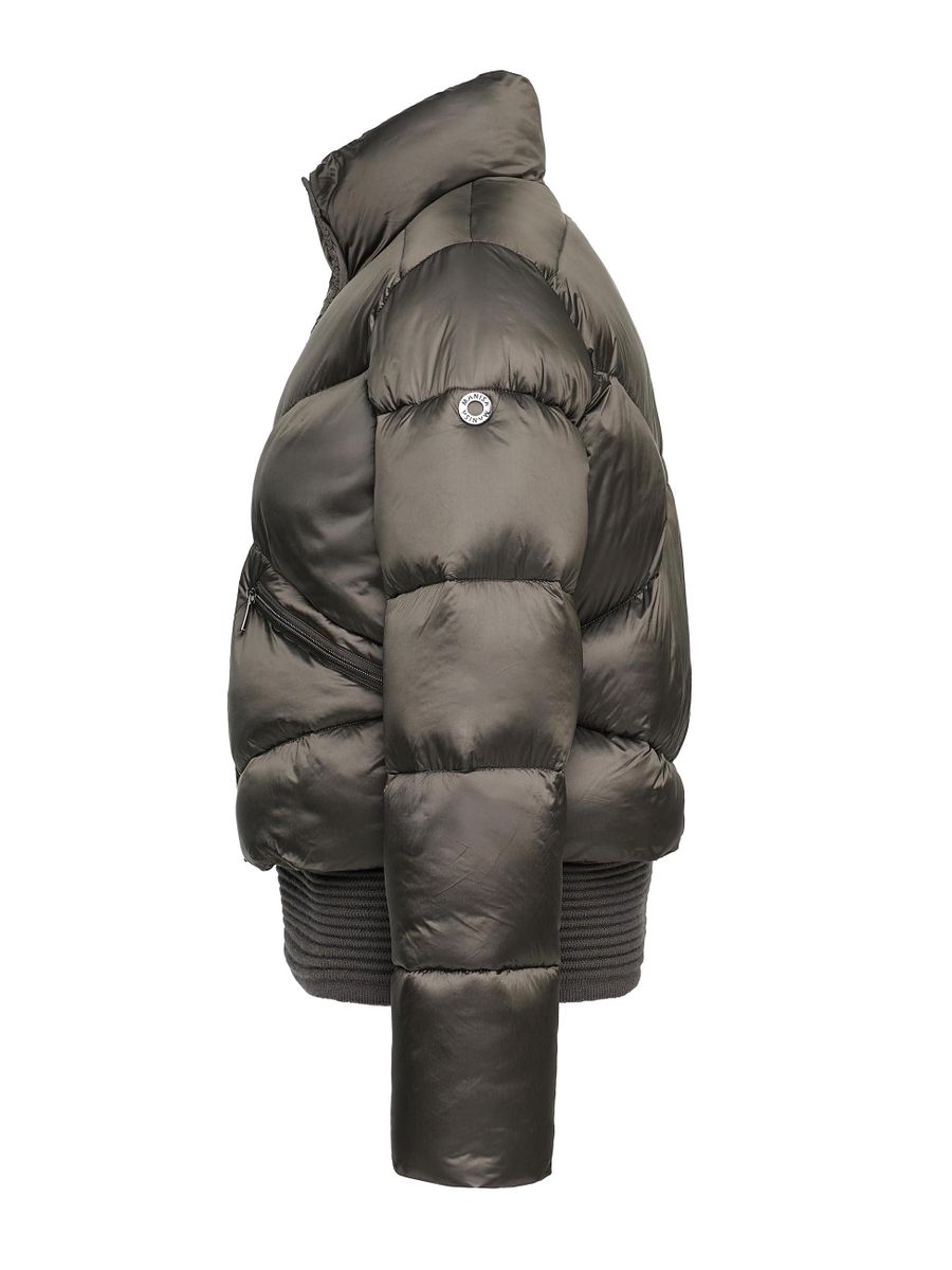 Steppblouson
mit
Strickbund