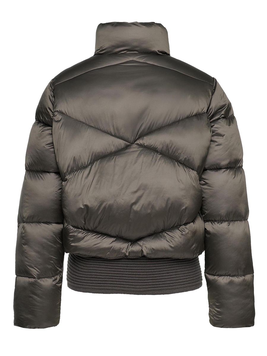 Steppblouson
mit
Strickbund
