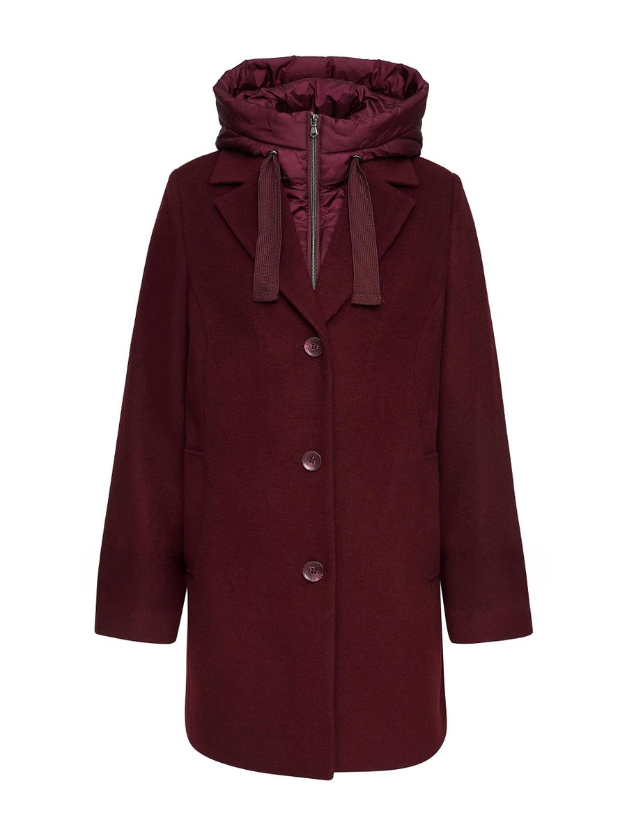 Wolljacke mit
Nylonkapuze