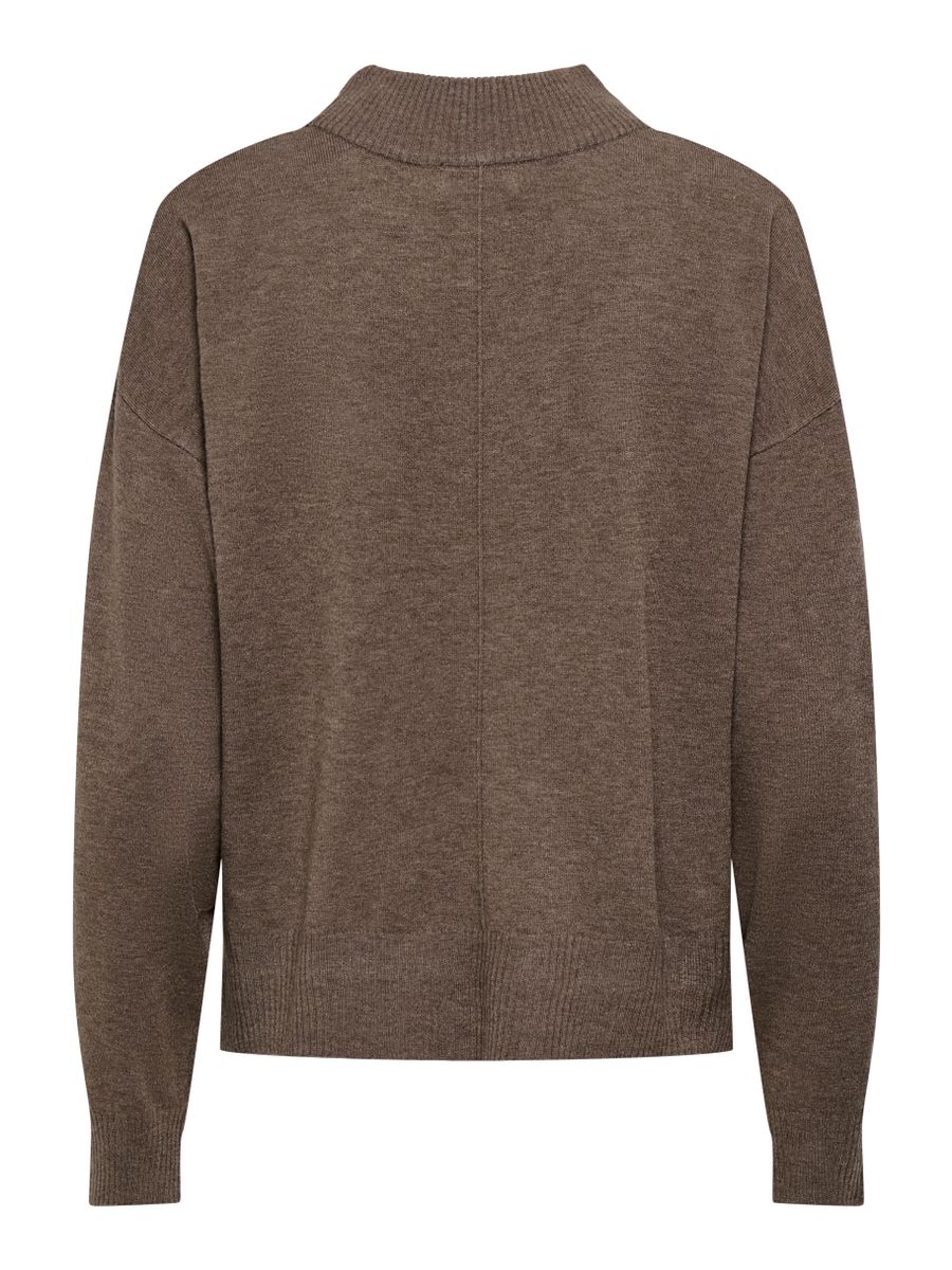 JDYAMORE L/S HN SLIT PULLOVER KNT
