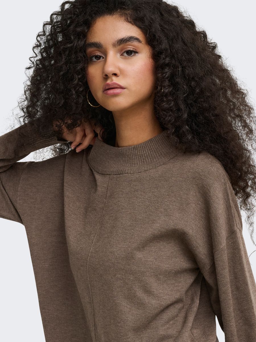 JDYAMORE L/S HN SLIT PULLOVER KNT
