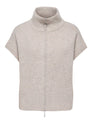 JDYLEA S/L HN 2WAY ZIP VEST KNT NOOS
