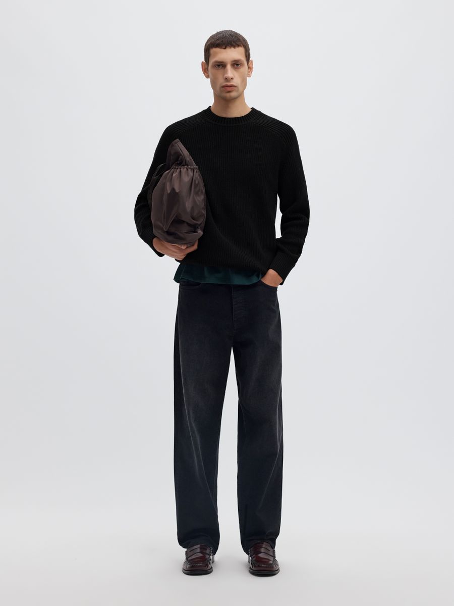 SLMPIM LS KNIT CREW NECK CAMP
