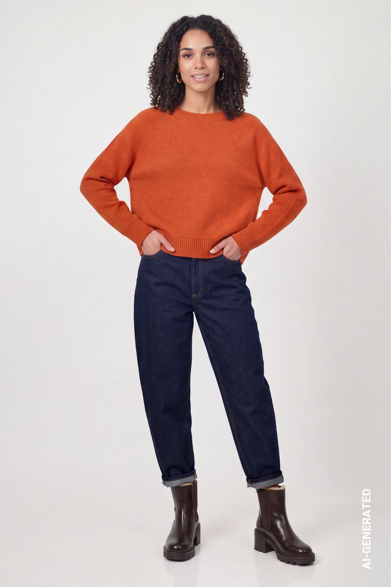 Flauschiger Strickpullover