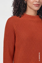 Strickpullover mit Stehkragen