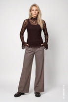 Langarmshirt aus Spitze