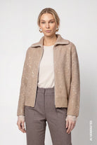 Strickjacke mit Boucle-Struktur