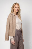 Strickjacke mit Boucle-Struktur