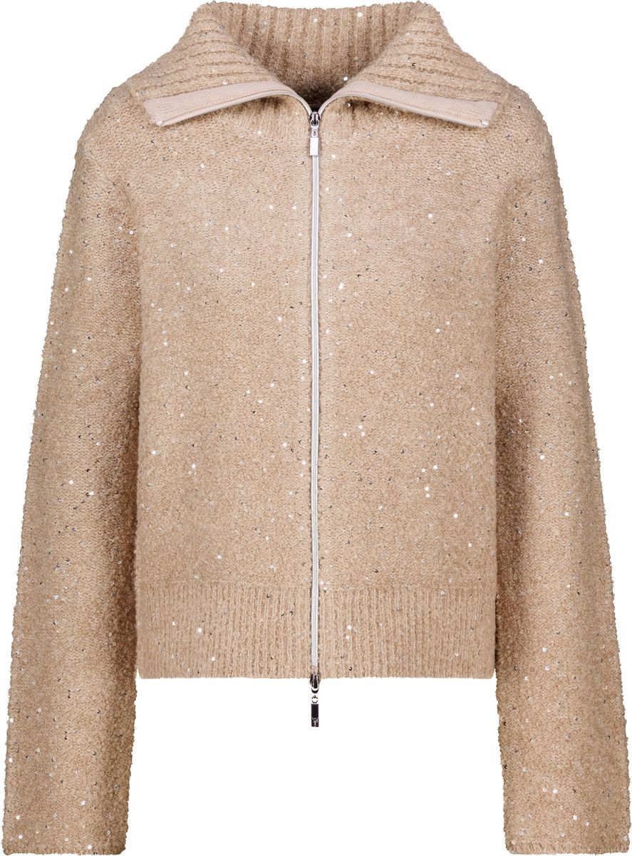 Strickjacke mit Boucle-Struktur