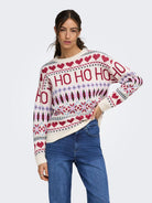 ONLXMAS HO LS O-NECK KNT