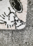Gestricktes Dreieckstuch mit Snoopy-Motiv allover