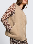Boxy Fit Teddy Weste mit Taschen