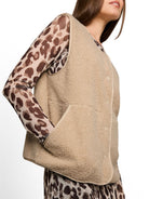Boxy Fit Teddy Weste mit Taschen